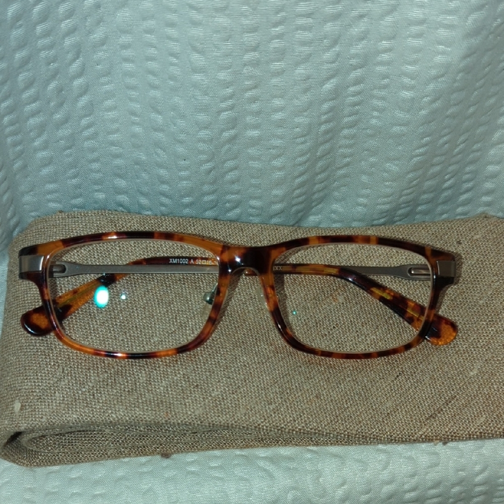 Vmaxx High Quality Golden Tortoise Eyeglasses Frames Classic Rounded Rectangle